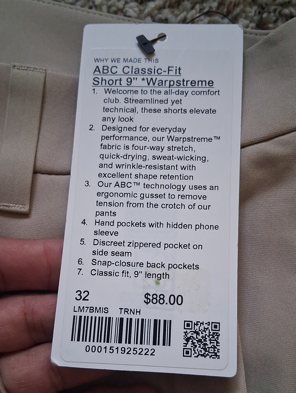Lululemon Short Size 32 - Picture 2 of 5